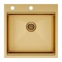 Мойка Paulmark KRONER-PRO 51 PM705151-BG 510х510х200 мм, нержавеющая сталь, брашированное золото