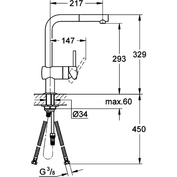 Смеситель для мойки Grohe Minta 32168DC0