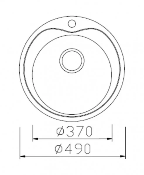 Кухонная мойка Stellar 490MD (0.8мм/180мм)