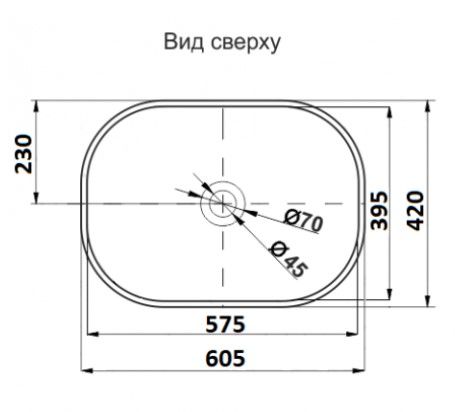 Раковина накладная CeramaLux 171