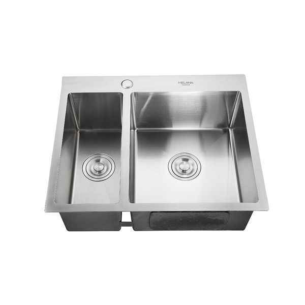 Мойка Melana H6151S ProfLine 3,0/200 САТИН врезная прямоугольная с коландером H6151S