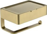 Настенный бумагодержатель плоский Grocenberg AC0050 (Золото матовый)