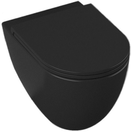 Унитаз ISVEA Infinity подвесной 365*530*400 -черный матовый 10NF02001SV-2N
