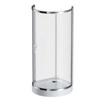 W83UG-333-095CG Like Round 95 Душевое ограждение AM.PM 95x95, стекло тонированное, профиль хром глянцевый