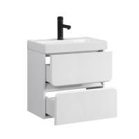 Тумба под умывальник Belux Бостон подвесная 50-02 Белый глянцевый