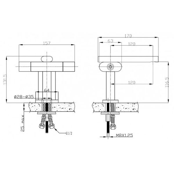 Смеситель для умывальника Kaiser Elite 54011 Сrome