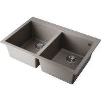 Кухонная мойка Omoikiri Bosen 80-2-GR Tetogranit/leningrad grey 4993569