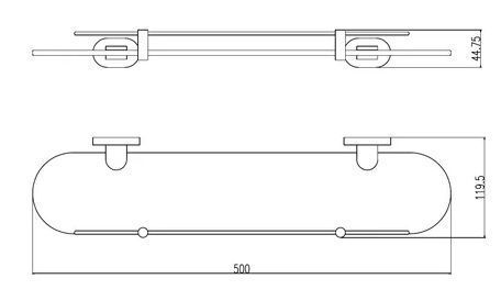 Полка RAV Slezak Yukon YUA0900-50CB