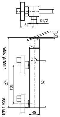 Смеситель для душа RAV Slezak Loira LR580.5