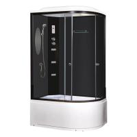 Душевая кабина Niagara Ultra NG-214-01LN (120х80х220) высокий поддон(48см),черный,стекло тонированное