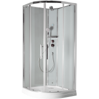 Душевая кабина Timo Premium ILMA 909  с крышей, хамам и стульчиком90*90*222