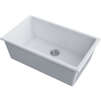 Кухонная мойка Omoikiri Okinoshima 76-U/I-WH Glossy Natceramic/белый глянцевый 4997151