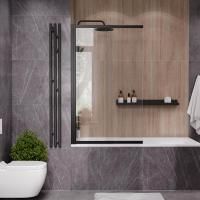 Ограждение на ванну Reflexion RX15090CBL-21 150х90см Slider, прозрачное закаленное стекло 5мм