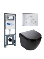 Комплект инсталляции с унитазом Weltwasser MARBERG 410 + MERZBACH 043 MT-BL + MAR 410 RD-CR
