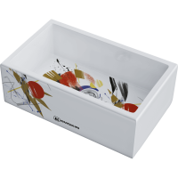 Кухонная мойка Omoikiri Mikura 76-Tokyo Natceramic/белый 4993021