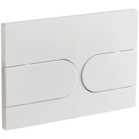 Кнопка смыва Veconi FLUSH V6, FLV6-W, 240х162х10, пластик, белый глянец
