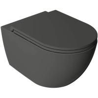 Унитаз ISVEA VEA Rondo подвесной 365*510*400 антрацит матовый 10VA02002SV-2C
