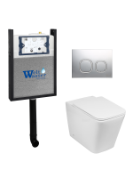 Комплект инсталляции с унитазом Weltwasser AMBERG 404 + GELBACH 002 GL-WT + AMBERG RD-CR