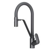 F8007822 Like, Смеситель для кухни AM.PM с каналом для питьевой воды и гибким изливом, черный