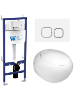 Комплект инсталляции с унитазом Weltwasser BAMBERG 460 + JECKENBACH 004 GL-WT + BAMBERG WT
