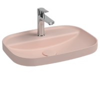 Раковина полувстраиваемая ISVEA Infinity 55 прямоугольная 55см, цвет лососевый матовый 10NF50055SV-2S