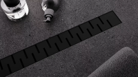 Душевой лоток Veconi Stesso Line Black 400