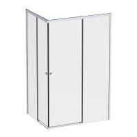 W94G-403-12090-MТ Душевое ограждение AM.PM X-Joy Square Slide 120х90, мат хром, прозрачное