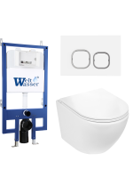 Комплект инсталляции с унитазом Weltwasser BAMBERG 545 + MERZBACH 043 GL-WT + BAMBERG WT