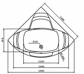 Акриловая ванна Kolo Supero Plus 5416000 140x140