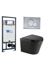 Комплект инсталляции с унитазом Weltwasser MARBERG 507 + SALZBACH 043 GL-BL + MAR 507 RD CR