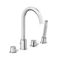 360400000 Scandinavian Pure Смеситель на борт ванны AM.PM, четырёхсекционный, хром