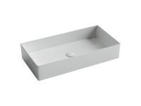 Раковина накладная прямоугольная Ceramicanova Element 701*361*130, белый, CN6071