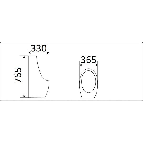 Писсуар подвесной CeramaLux X571P
