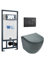 Комплект инсталляции с унитазом Weltwasser MARBERG 507 + MERZBACH 041 MT-GR + MAR 507 SE MT-BL