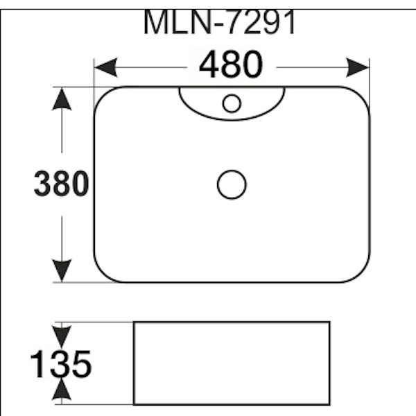 Раковина MELANA MLN-7291 (T4569A)