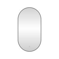 Зеркало с подсветкой LED Fixsen FX-3090F овальное 50х90 см, графит