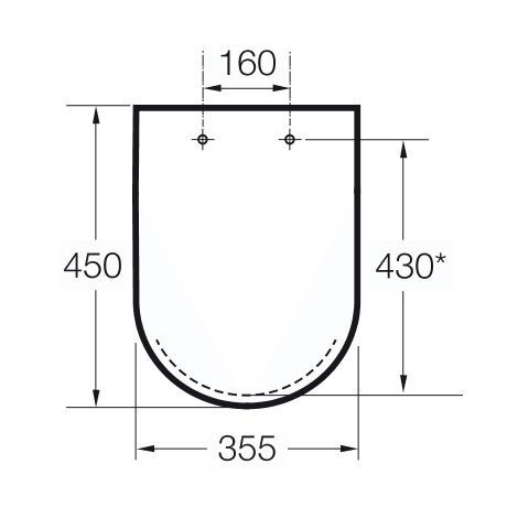 Сиденье с крышкой Soft Close для унитаза Roca Dama-N 80178C004