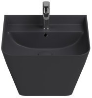 Раковина ISVEA Sott'Aqua подвесная 500*420*515 1 цвет антрацит матовый 10SQ37002SV-2C