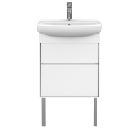 Тумба под умывальник Belux Клермонт напольная 55-02 Белый глянцевый