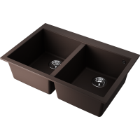 Кухонная мойка Omoikiri Bosen 80-2-DC Tetogranit/темный шоколад 4993840
