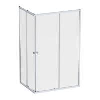 W87G-403-12090-MT Sunny Душевое ограждение AM.PM прямоугольное, раздвижн двери 120x90 серебро,стекло прозрачн