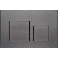 Кнопка смыва Veconi FLUSH V4, FLV4-GM, 240х162х10, пластик, оружейная сталь