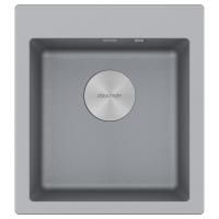 Мойка Paulmark KANTE 45 PM104651-GRM 510х465х200 мм, IT-GRANIT, серый металлик