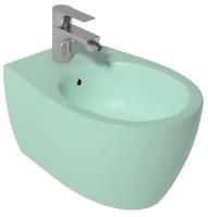 Биде ISVEA Sentimenti Neo подвесной  363*510*400 цвет мятно-зеленый матовый 10AR41010SV-2T