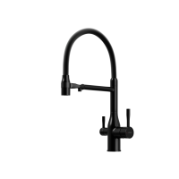 Смеситель для кухни SANCOS Garda с гибким изливом и возможностью подключения фильтра для воды, цвет Черный матовый, арт. SC4009MB
