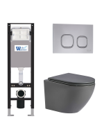 Комплект инсталляции с унитазом Weltwasser AMBERG 350 + MERZBACH 041 MT-GR + AMBERG RD-CR