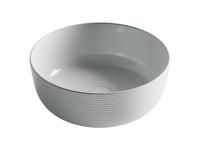 Раковина накладная круглая Ceramicanova Element 356*356*135, белый, CN6073