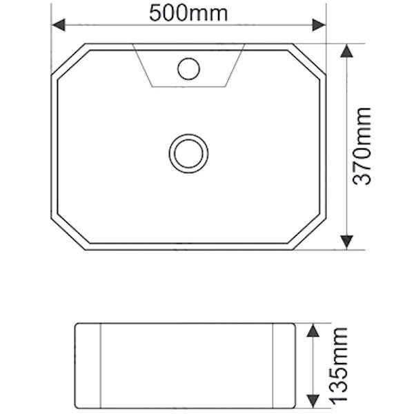 Раковина MELANA MLN-A464