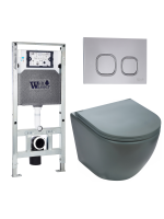 Комплект инсталляции с унитазом Weltwasser AMBERG 506 ST + MERZBACH 041 MT-GR + AMBERG RD-CR