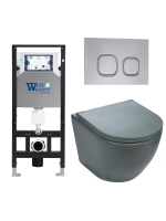 Комплект инсталляции с унитазом Weltwasser AMBERG 506 + MERZBACH 041 MT-GR + AMBERG RD-CR
